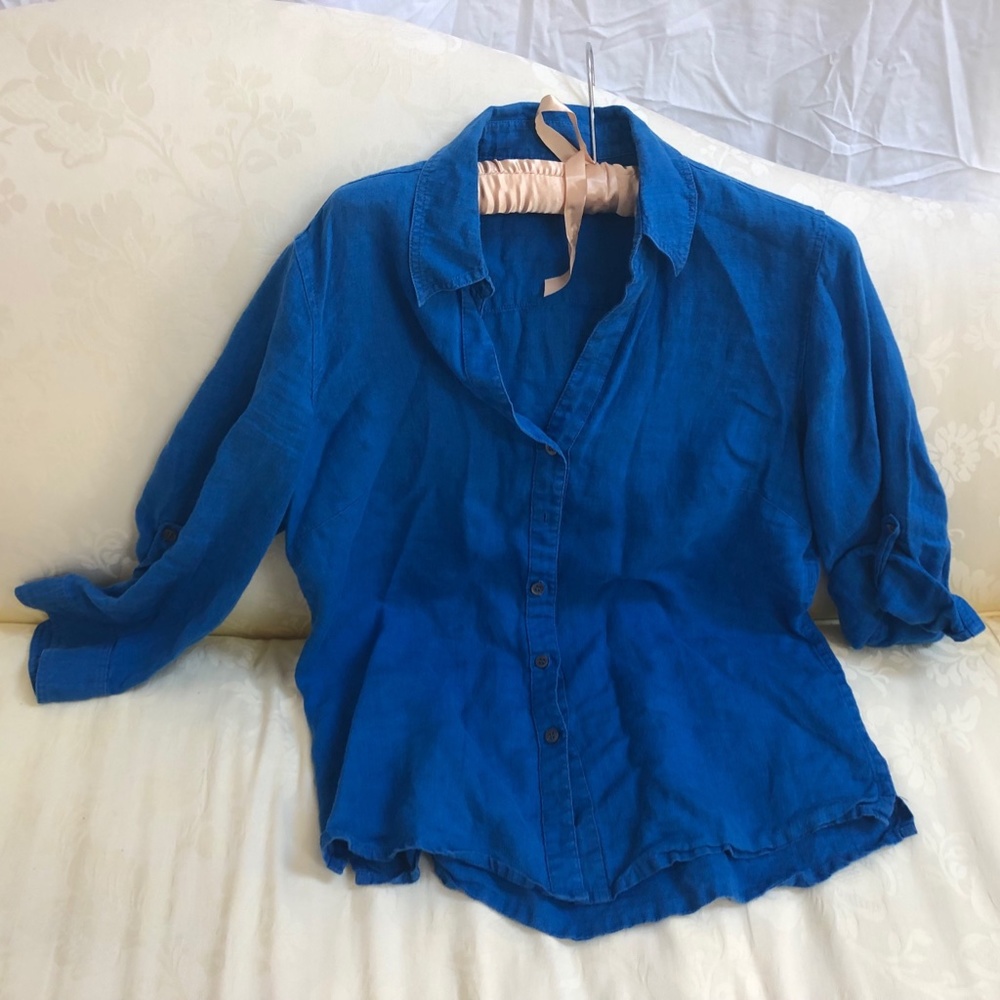 Jaeger 100% linen blouse